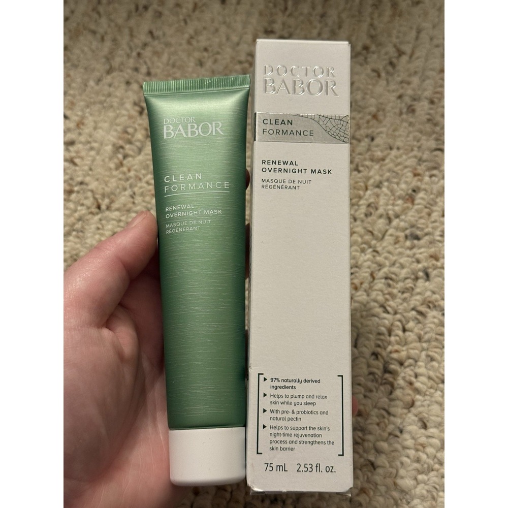 DOCTOR BABOR Clean Formance Renewal Overnight Mask 75ml / 2.53 fl oz Vegan NIB